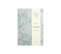 A5 Creative Concave and Convex Texture Notebook Gold Lily Hard Face Notebook-Green