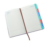A5 Daily Business Schedule Planner with Ink-proof Pages and Monthly Tabs | Innovative Bi-color Style with Dual Tone Cover, Suitable for Students and Professionals, for Classroom Notes and Project