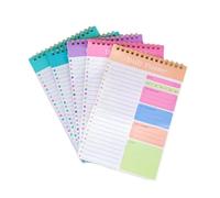 A5 Daily Planner Notebook 5-Pack Undated, To Do List Organiser with 30 Pages Each, Productivity Journal for Time Management and Goal Achievement, 5 Colour Options for Work School Home Planning