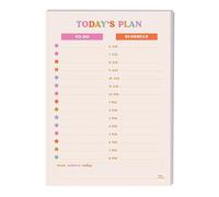 A5 Daily Planner Pad, Compact & Colourful Undated Desk Pad - 50 Tear-Away Pages - To-Do List & Daily Schedule - Vegetable Based Inks, 115gsm Paper, 100% Recycled, UK Made - Good Tuesday