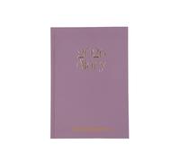 A5 Day To View Diary 2026 | 1 Day Per Page | Daily Planner | Blue, Pink, Lilac | Ribbon Book Mark | Calander, Worldmap, Public Holidays, Metric & Conversion Tables | 21cm x 15cm (Lilac)