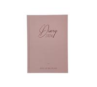 A5 Day To View Diary 2026 | 1 Day Per Page | Daily Planner | Blue, Pink, Lilac | Ribbon Book Mark | Calander, Worldmap, Public Holidays, Metric & Conversion Tables | 21cm x 15cm (Pink)