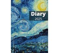 A5 Diary 2025 | Vincent Van Gogh's Starry Night Cover: A5 | UK Daily Planner for Organising Your Year | UK Holidays and Observances