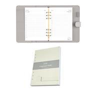 A5 Diary Refill 2026 Day on One Page with time Slots 8am -8pm - Daily Office Desk Planner -Full Year Insert Organiser Filofax Compatible - 148 x 210mm