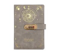 A5 Diary with Lock, Goal Setting Notebook, Lockable Privacy Journal Durable Cover, Personal Organizer Secure Key Closure, Writing Notebook with Elegant Design, Home Accessory for Kids Adults
