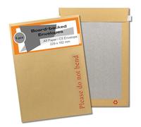 A5 Do Not Bend Envelope, 229mm x 162mm Hardback Passport Envelopes, Manilla Hard Board Backed Envelopes with Peel & Seal Strip, 5 Pcs