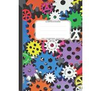 A5 Dotted Notebook: Dotted Grid Notebook Journal, 110 Dot Grid Pages, 14,8 x 21,0 cm (A5 size), Pages Numbered, Plastic Gears Pattern Soft Matte Cover