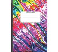 A5 Dotted Notebook: Dotted Grid Notebook Journal, 120 Dot Grid Pages, 14,8 x 21,0 cm (A5 size), Pages Numbered, Rainbow Streaks Pattern Soft Matte Cover