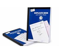 A5 Duplicate Book Carbon Sheet Invoice Receipt Book 80 Pages Numbered Sales Business Record Book for Invoices Receipts Orders Payments Bookkeeping