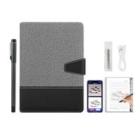 A5 erasable Paper Supplement+3 Spare Digital sketchbooks, Smart Writing Board kit, Compatible with Smart Pen notebooks for Digital Drawing and Note Taking(Grey b)