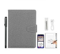 A5 erasable Paper Supplement+3 Spare Digital sketchbooks, Smart Writing Board kit, Compatible with Smart Pen notebooks for Digital Drawing and Note Taking(Grey)