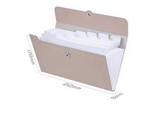 A5 Expanding File Folder with 8 Pockets, Multi-Function Binder Organizer for School Office, Portable Ticket Holder