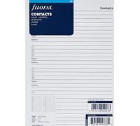 A5 Filofax Contacts Refill. Name, Address, Telephone, Mobile, E-Mail.
