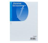 A5 Filofax White Ruled Note Pad Paper Accessory Refill Insert Replacement 342210