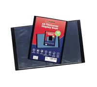 A5 Flexicover Display Book - Premium 40 Pocket Black Presentation Folder, Versatile A5 Flexi Cover for Professional Documents, Business Proposals, Student Projects & School Use (1 Book) (Lotus)