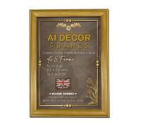 A5 Frame PINE a5 Picture Frame (1 inch Moulding) - Clear Acrylic Poster Frame with MDF Wooden A5 Photo Frame - Wall Mount Hooks & Tabletop Stand for Portrait or Panoramic Display