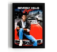 A5 Framed Beverly Hills Cop, Eddie Murphy, Iconic Movie (framed 21 x 16 x 1.5 cms)