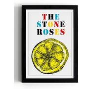 A5 Framed STONE ROSES The, Made of Stone, Lemon, Iconic Mancunian 1980s Rock Band