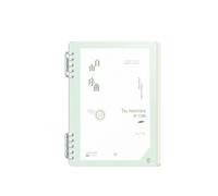 A5 Frosted/Twill Detachable Loose-Leaf Book with Overture and Thickened Notebook -A5/60 Sheets-Horizontal line -D (Twill)