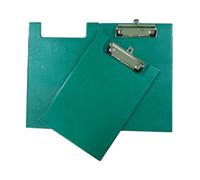 A5 Green Foldover Clipboard With Pen Holder