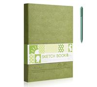A5 Hardcover Sketchbook Set, Blank Sketchbook with 1 Pen, 60 Sheets/120Pages, 180 GSM Thicken Paper, Drawing Book Sketch Pad for Art Painting and Drawing