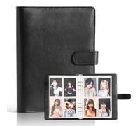 A5 Kpop Photocard Binder, 6 Ring Card Collector Album with 240 Card Slots, 30 Double-Sided Photocard Sleeves, PU Leather Binder Cover for Organizing K-pop Trading Cards
