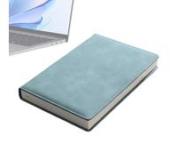 A5 Leather Journal - Thick Hardcover Notebook, 200 Page Leather Bound Diary, Pen Loop Writing Organizer, A5 Journal for Home School Classroom Travel Students Office Workers Teachers