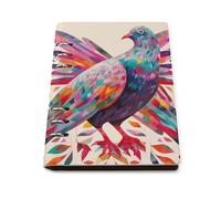 A5 Leather Notebook Refillable - PU Leather Binder Journal A5 Loose Leaf Notebook 6 Ring & 90 Pages Lined Paper, Colorful Pigeon Planner for Writers, Work, Gift 6.9"x 9"