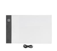 A5 LED Copy Board Light Tracing Box,3.5w 0.6a 3 Levels Dimming Touch Sensor Adjustable High Brightness Light Pad LED Drawing Copy Board LED Light Table for Calligraphy 2D Animation