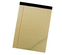 A5 Legal Refill Paper Pad. Ruled/Lined & Margin 80gsm. Head Taped & Perforated (Cream)