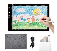 A5 Light Box Drawing Pad, Tracing Table Power by USB Cable with 3 Brightness Adjustable Just for Drawing,Writing and Painting (A4-STK)