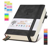 A5 Lined Journal Notebook - 365 Page Leather Journals for Writing Women & Men，Hardcover Notebook with 100Gsm Thick Pages，Daily Diary for Travel, Work，School，Note Taking，College Ruled (5.9" x 8.5")