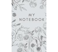 A5 Lined Journal Notebook - Hardcover Floral Aesthetic, Journals for Women, Floral Notepad