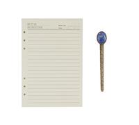 A5 Lined Loose Leaf Paper Refills 6-Ring Refillable Paper 80 Sheet