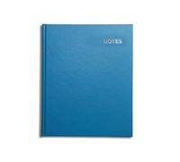 A5+ Lined Notebook by Pirongs - Hardback Cover, 160 lined pages, Available in 10 Colours - Bright Blue