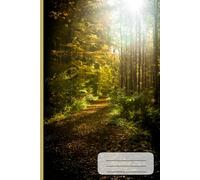 A5 Lined Notebook with Autumn Forest Path Cover - 72 Pages - Writing Journal for School & Notes: Beautiful fall forest design | Lined pages with ... school, planning and everyday writing
