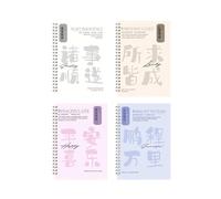 A5- Lucky Text Inspirational Notebook Coil Cute Thickened Notebook-Lucky Solitaire