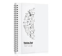 A5 Marker Paper Pad, 200gsm Bleedproof Sketchbook, 30 Sheets