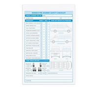 A5 Minibus defect/Check List Book, 2 Part, Duplicate, 50 Sets per Book