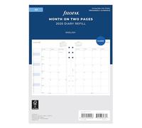 A5 Month on two pages English block format not tabbed 2025