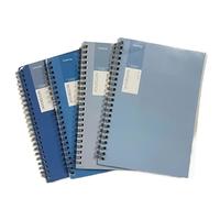 A5 notebook 4-Pack A5 Spiral Notebooks - Durable Softcover, Double-Wire Bound, Ideal For Office, Professionals Diary, Ledger, Journal