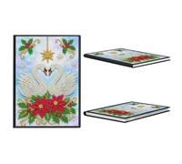 A5 Notebook, 50-Page Owl Butterfly Art Journal Kit | Complete the Special-Shaped Diamond Design, then Use the 50-Page A5 Notebook for Journaling, Sketching, Notes and Ideas