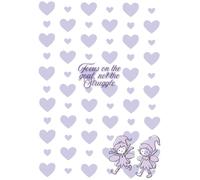 A5 NOTEBOOK 80 LEAVES PURPLE HEARTS DESIGNS WITH MOTIVATIONAL AND INSPIRATIONAL QOUTES