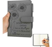 A5 Notebook Courage Gift Sunflowers Du Schaffst Journal Notebook School DIN A5 Lined Encouragement Words for Friends Classmates Family Members Need Encouragement Gift
