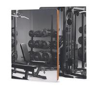 A5 Notebook Cover Leather Gym Equipment Printed, Refillable Premium PU Leather Journal Cover 5x8in, Hardcover Case Protector for 5.6x8.1in Diary - Reusable Gift