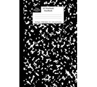 A5 Notebook Hardback: Black Marble Wide Rule Journal: 1 (A5 Lined Hardback Books)