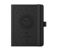 A5 Notebook, Hardcover Leather Journal with 300 Pages for Women Men,100gsm Thick Paper, College Ruled Writing Journal Notebook for Business Travel Office School Work Writing,14.5 x 21cm (Black)