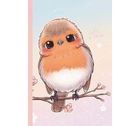A5 Notebook Plain | Cute Bird Design: Blank Journal for Sketching, Doodle, Ideas and Brainstorming | 160 Unlined Cream Pages