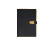 A5- Notebook Thickened Office Notepad Retro Buckle Phnom Penh Paper Notebook -A5 Black