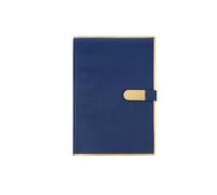 A5- Notebook Thickened Office Notepad Retro Buckle Phnom Penh Paper Notebook -A5 Blue